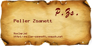 Peller Zsanett névjegykártya